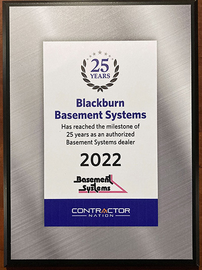 25 Years as a Basement Systems Dealer<br />

