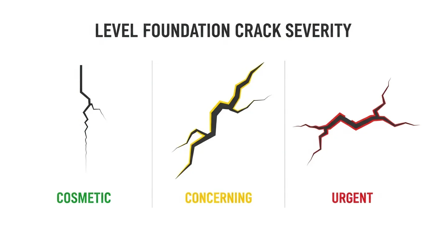 Warning signs of foundation settlement in a South Dakota home including wall cracks and uneven floors