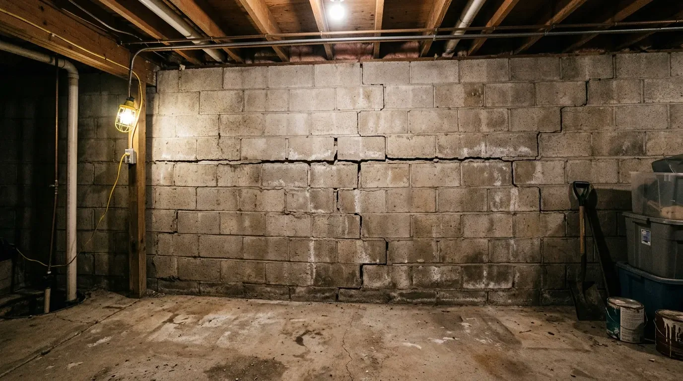 Bowing Basement Walls in SD: Causes & Fixes | Blackburn