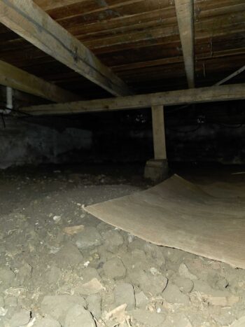 before the crawl space is fixed